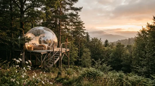 Hébergement de camping insolite en pleine nature en France