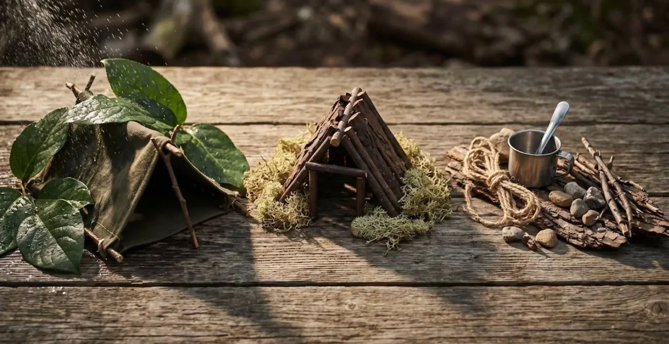 Concept visuel illustrant l'évaluation de la résilience d'une expérience camping face aux aléas