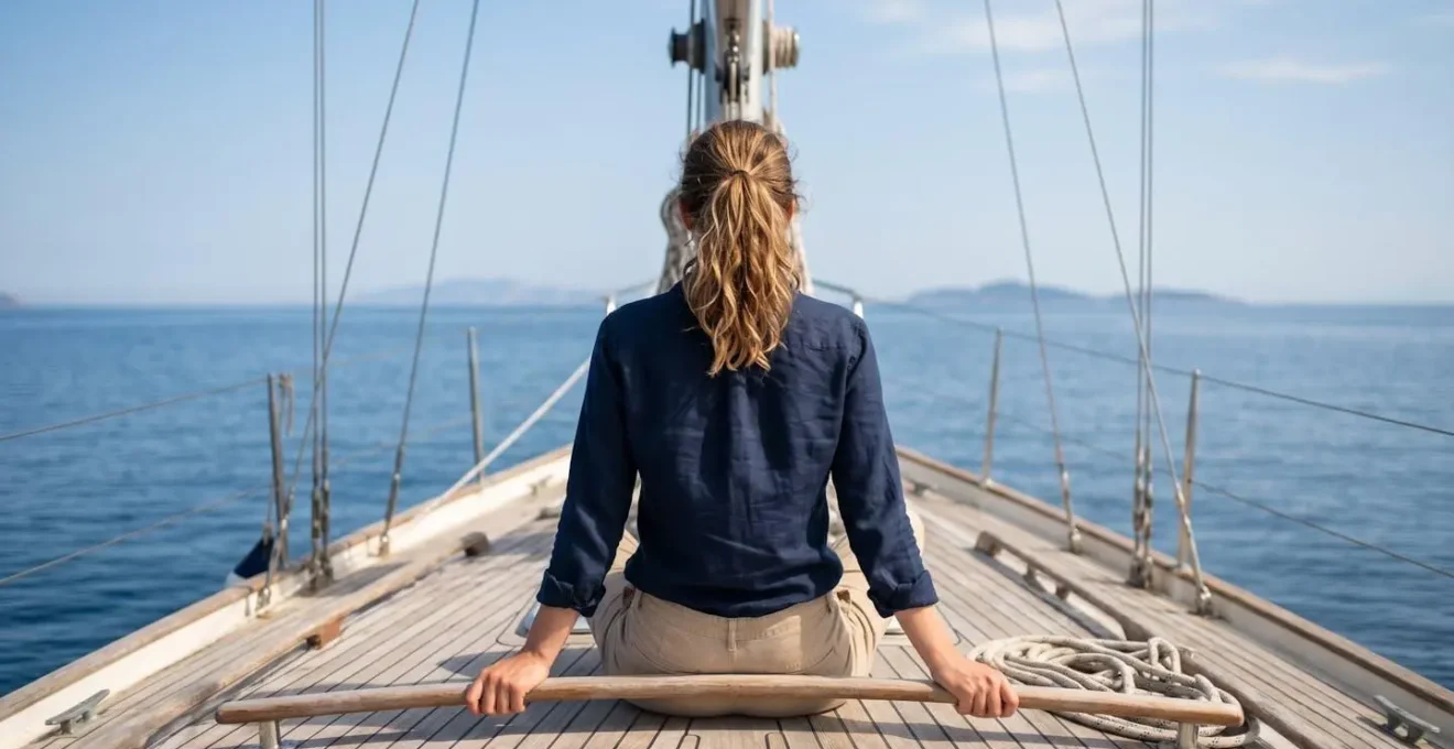 Positionnement optimal au centre d'un bateau pour minimiser les mouvements et éviter le mal de mer